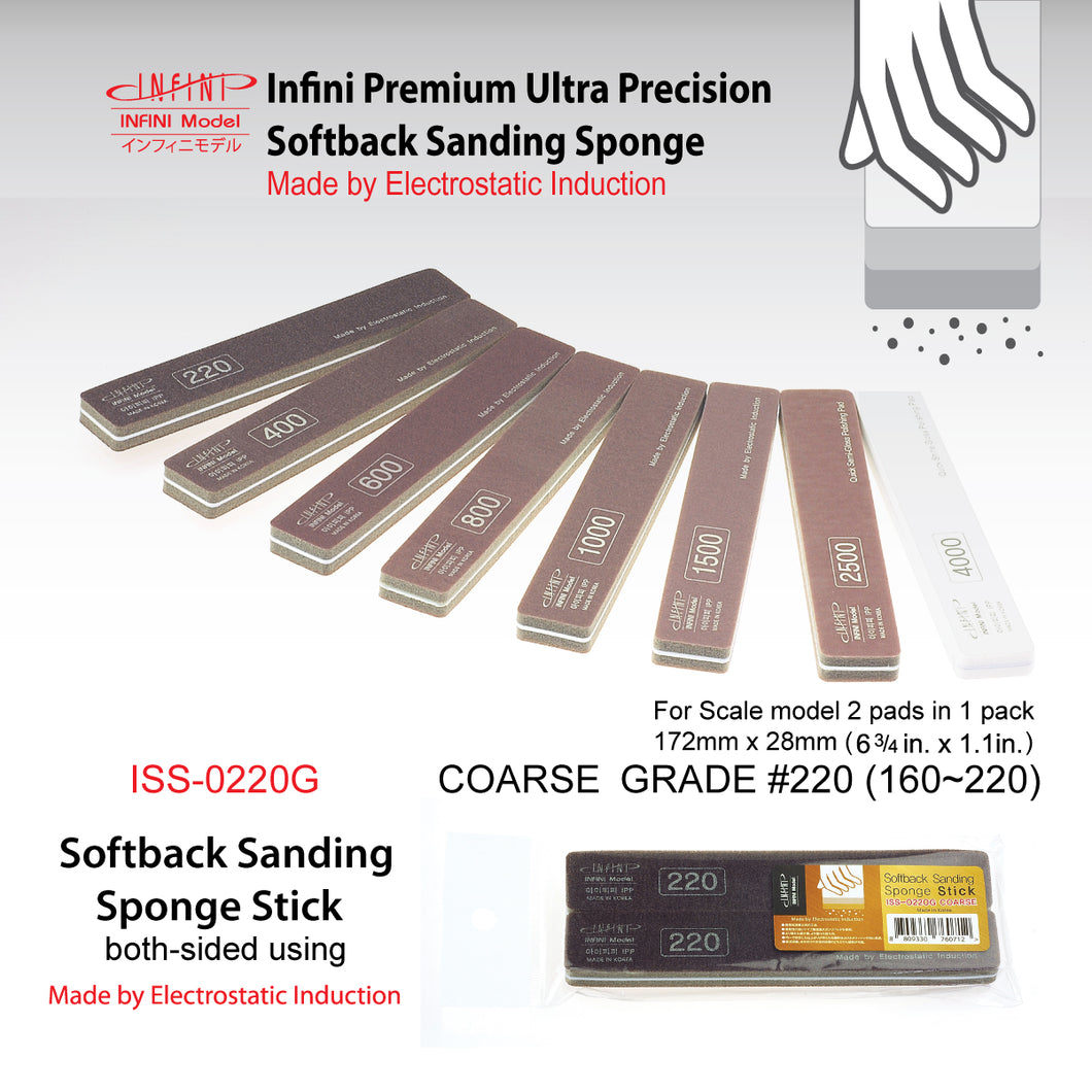 Infini Sanding Sponges and Sticks - Hobby Sense