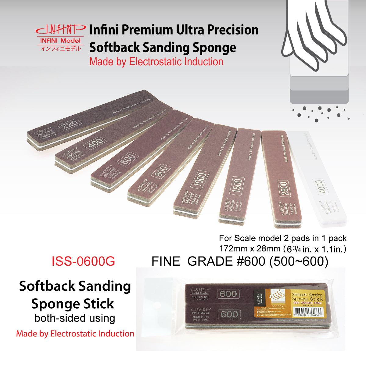 Infini Sanding Sponges and Sticks - Hobby Sense