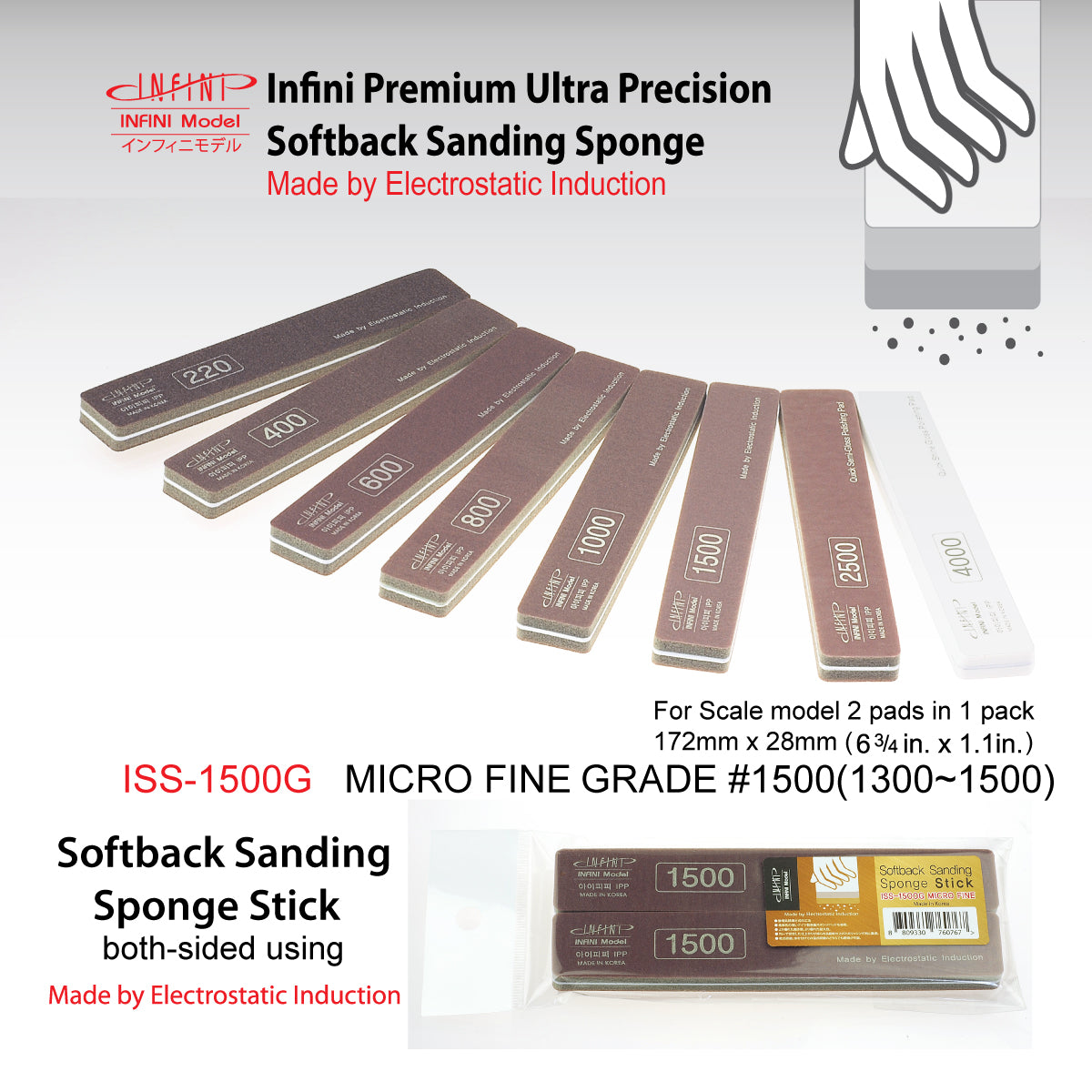 Infini Sanding Sponges and Sticks - Hobby Sense