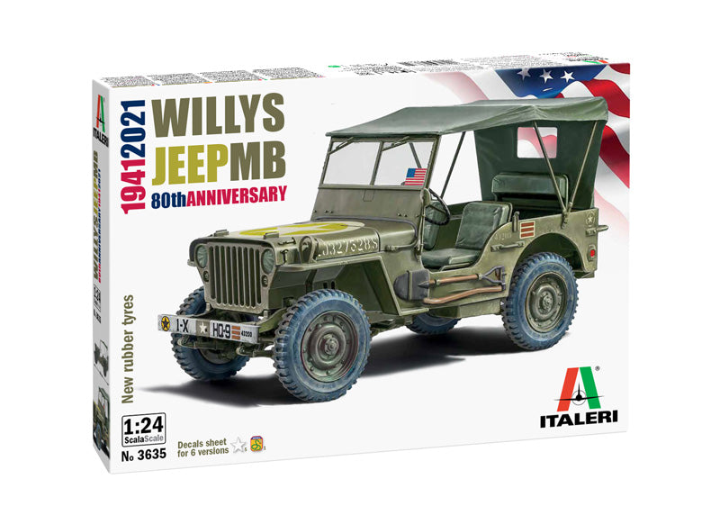 1/24 Willys Jeep MB 80th Anniversary 1941-2021 - Hobby Sense