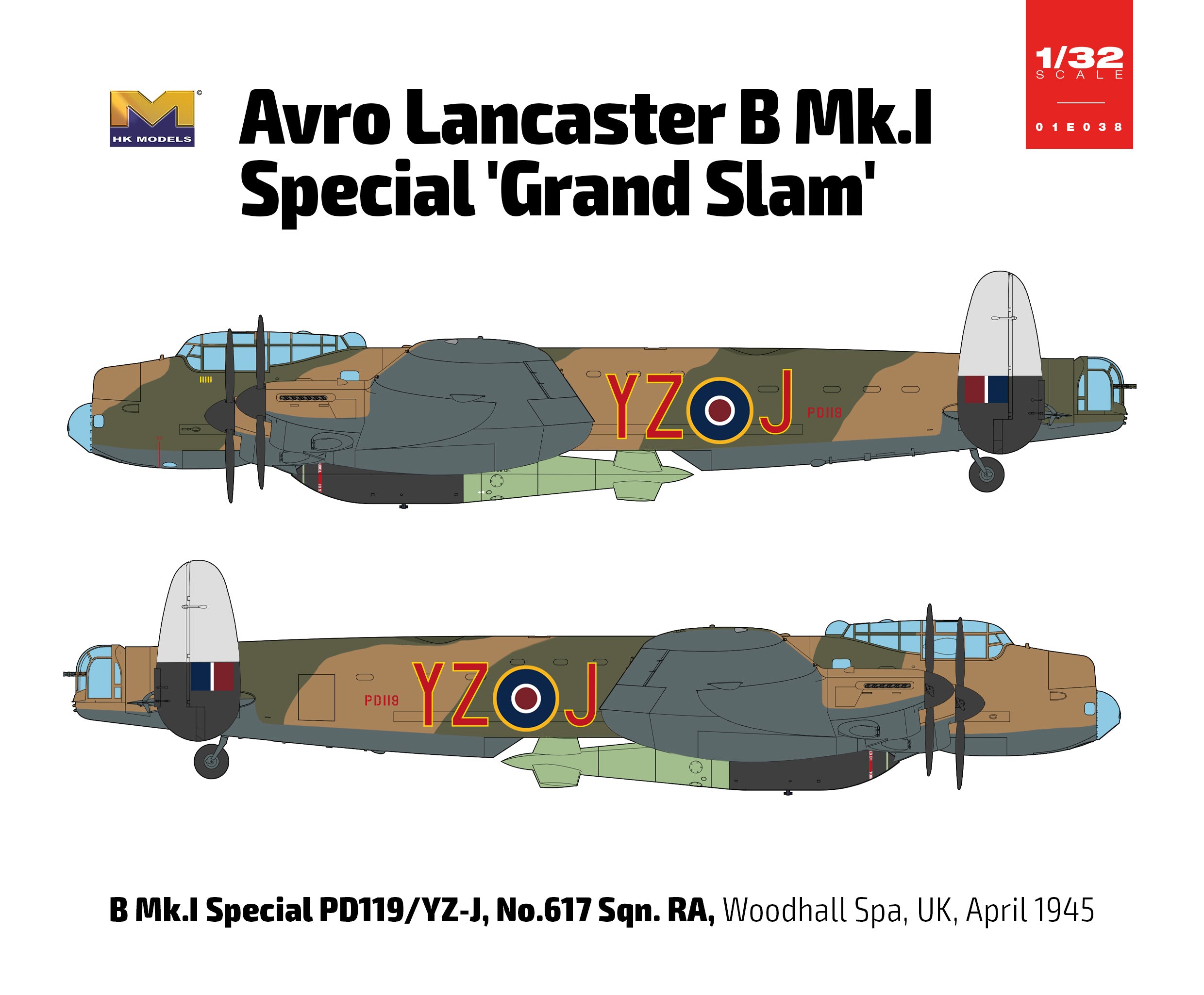 1/32 Avro Lancaster B MK.l Special Grand Slam - Hobby Sense