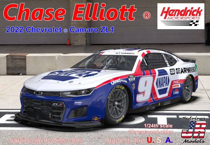 1/24 Chase Elliott 2022 Chevrolet Camaro - Hobby Sense
