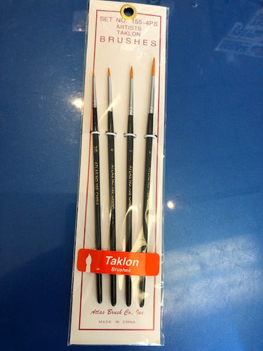 Taklon Detail 4 Pieces Brush Set - Hobby Sense