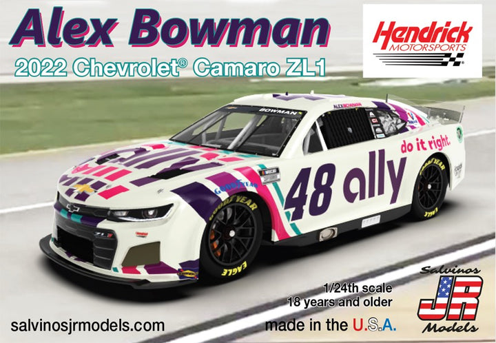 1/24 Hendrick Motorsports 2022 Chevrolet Camaro Alex Bowman primary - Hobby Sense