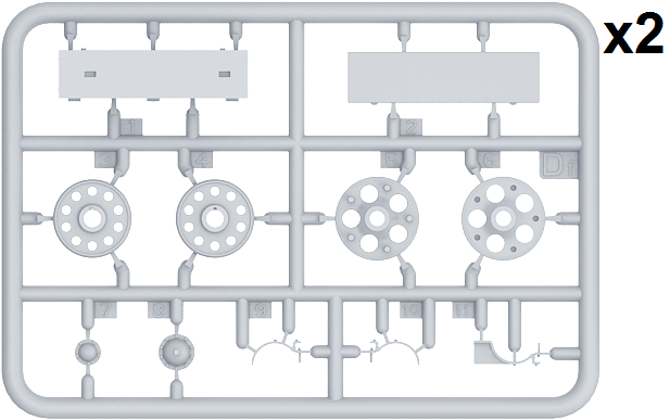 1/35 T34/85 Sea Star Wheels Set - Hobby Sense