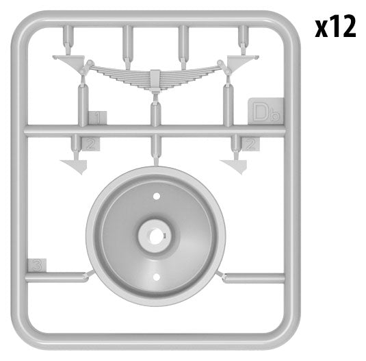 1/35 Railroad Wheels - Hobby Sense