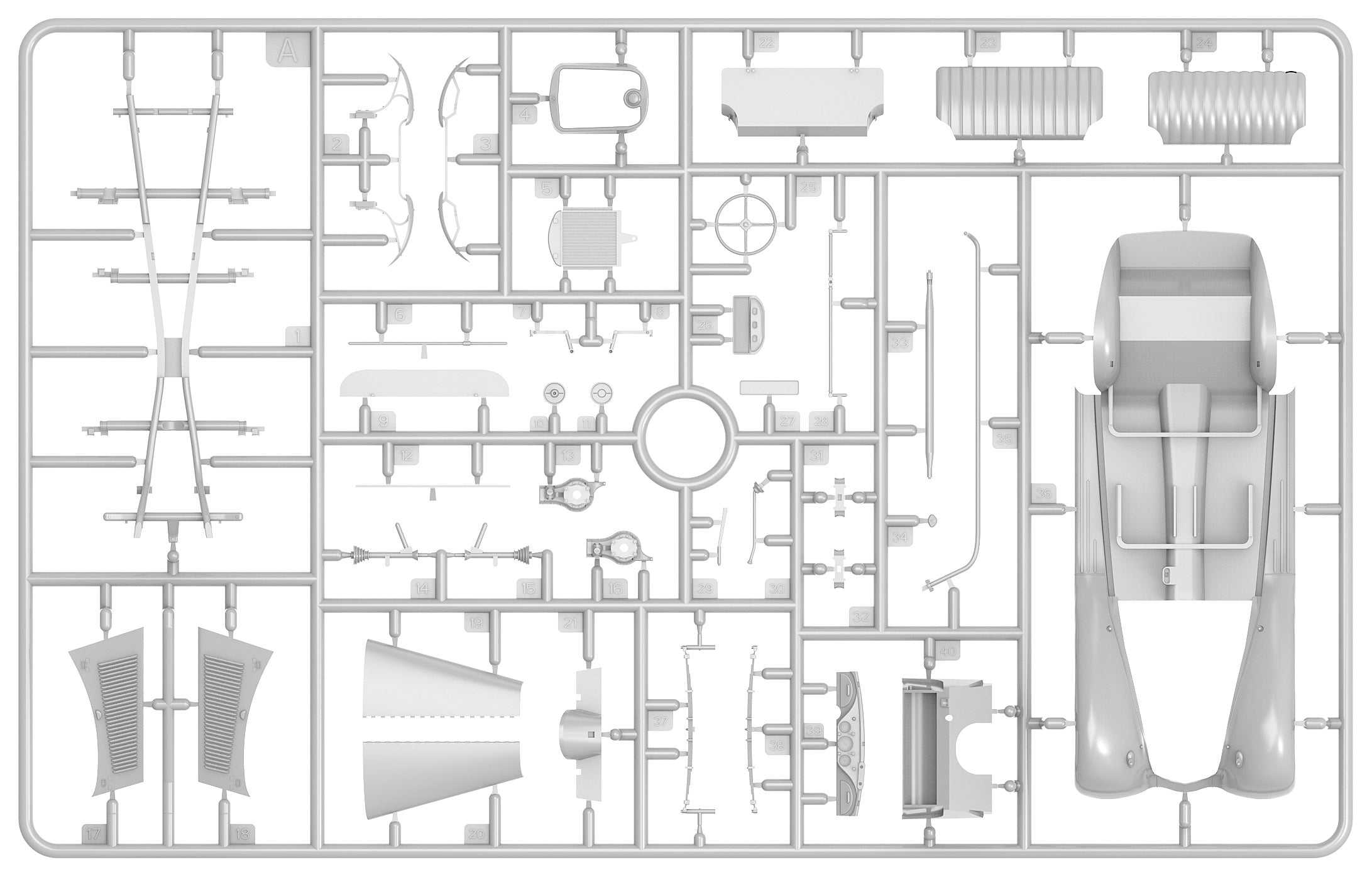 1/35 German Car 170V Cabrio Saloon - Hobby Sense