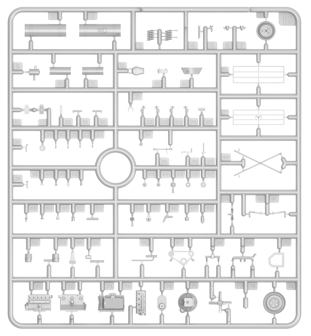 1/35 German Car 170V Cabrio Saloon - Hobby Sense
