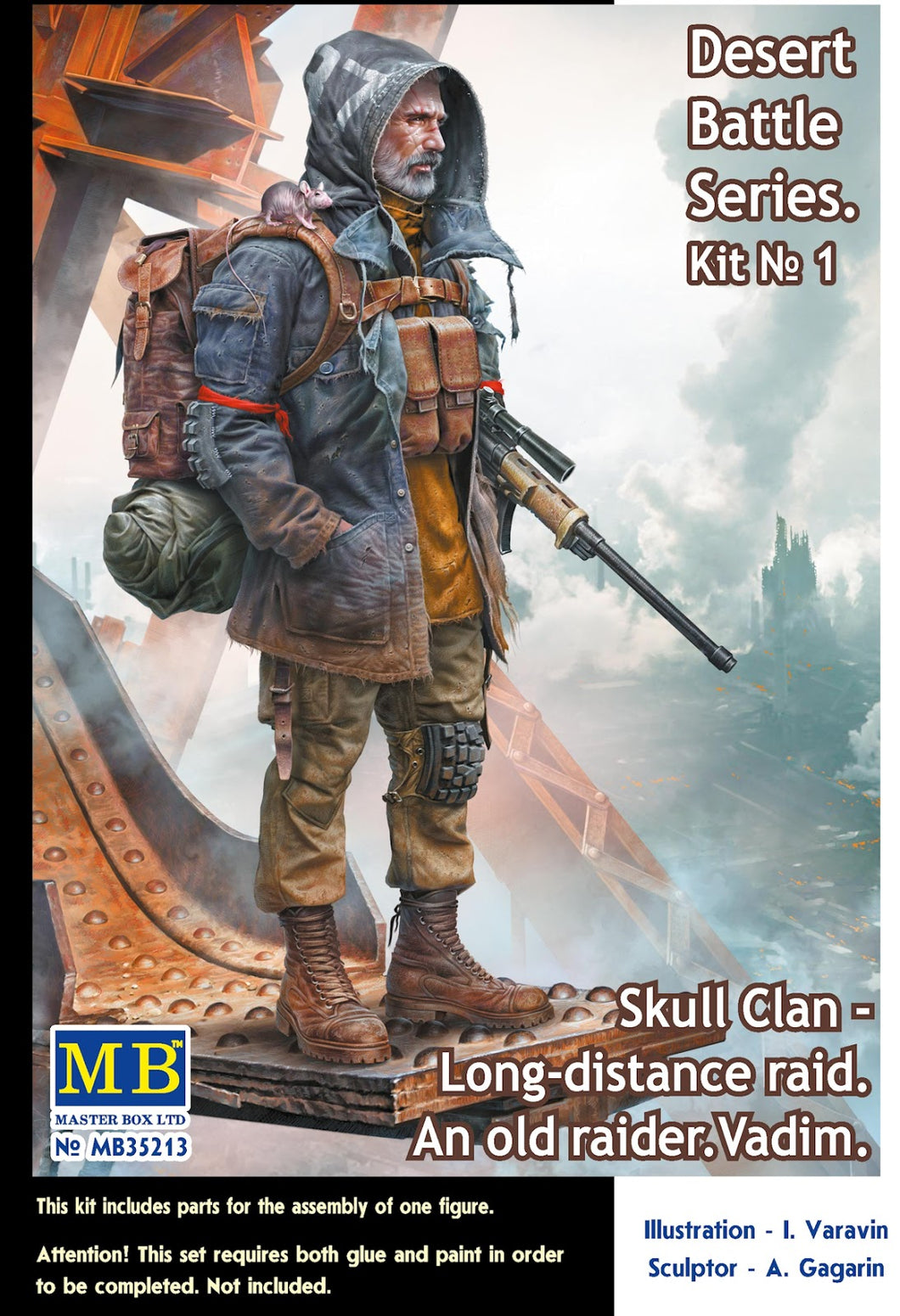 1/35 Desert Battle Series. Skull Clan Long-distance raid. An old raider. Vadim - Hobby Sense