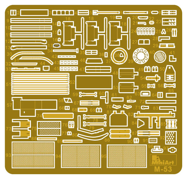 1/35 Tiran 4 Sharir Late Type. Interior Kit - Hobby Sense