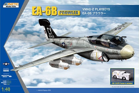 1/48 EA6B Prowler VMAQ-2 Playboys w/NC-2A EPU Tractor - Hobby Sense