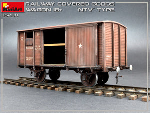 1/35 Railway Covered Goods Wagon 18t "NTV" Type - Hobby Sense