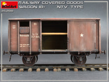 1/35 Railway Covered Goods Wagon 18t "NTV" Type - Hobby Sense