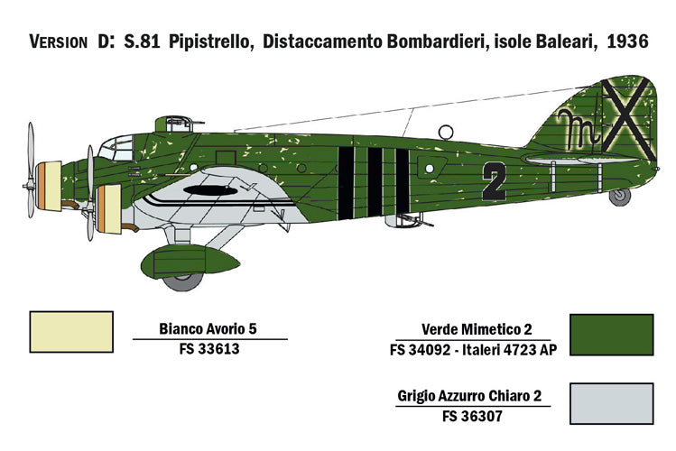 1/72 SM.81 Pipistrello - Hobby Sense