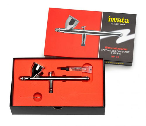 Iwata Revolution HP-CR Gravity Feed Dual Action Airbrush - Hobby Sense