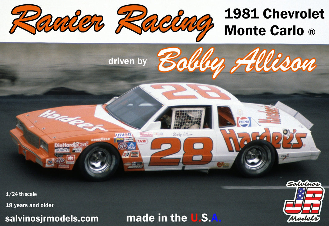 1/24 Ranier Racing 1981 Chevrolet Monte Carlo driven by Bobby Allison - Hobby Sense