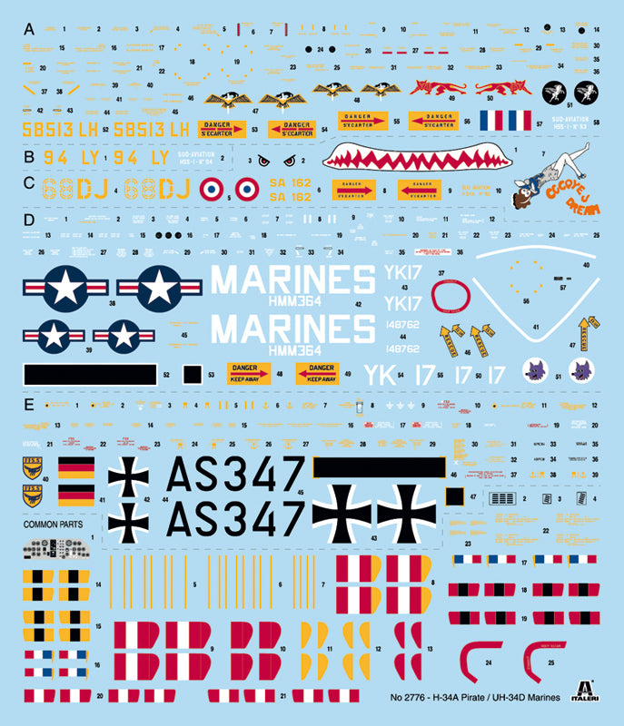 1/48 H34A Pirate UH34D US Marines - Hobby Sense