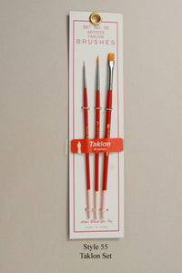 Taklon Brushes 3 Pieces Set - Hobby Sense