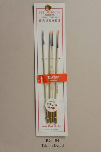 Taklon Detail 4 Pieces Brush Set - Hobby Sense