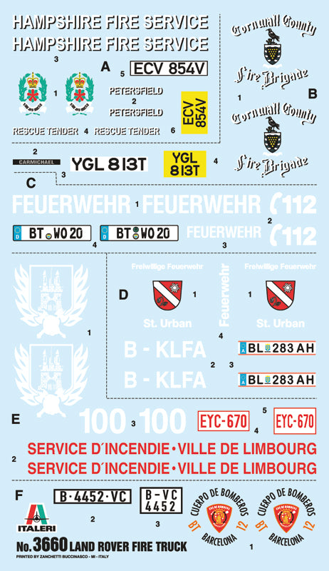 1/24 Land Rover Fire Truck - Hobby Sense