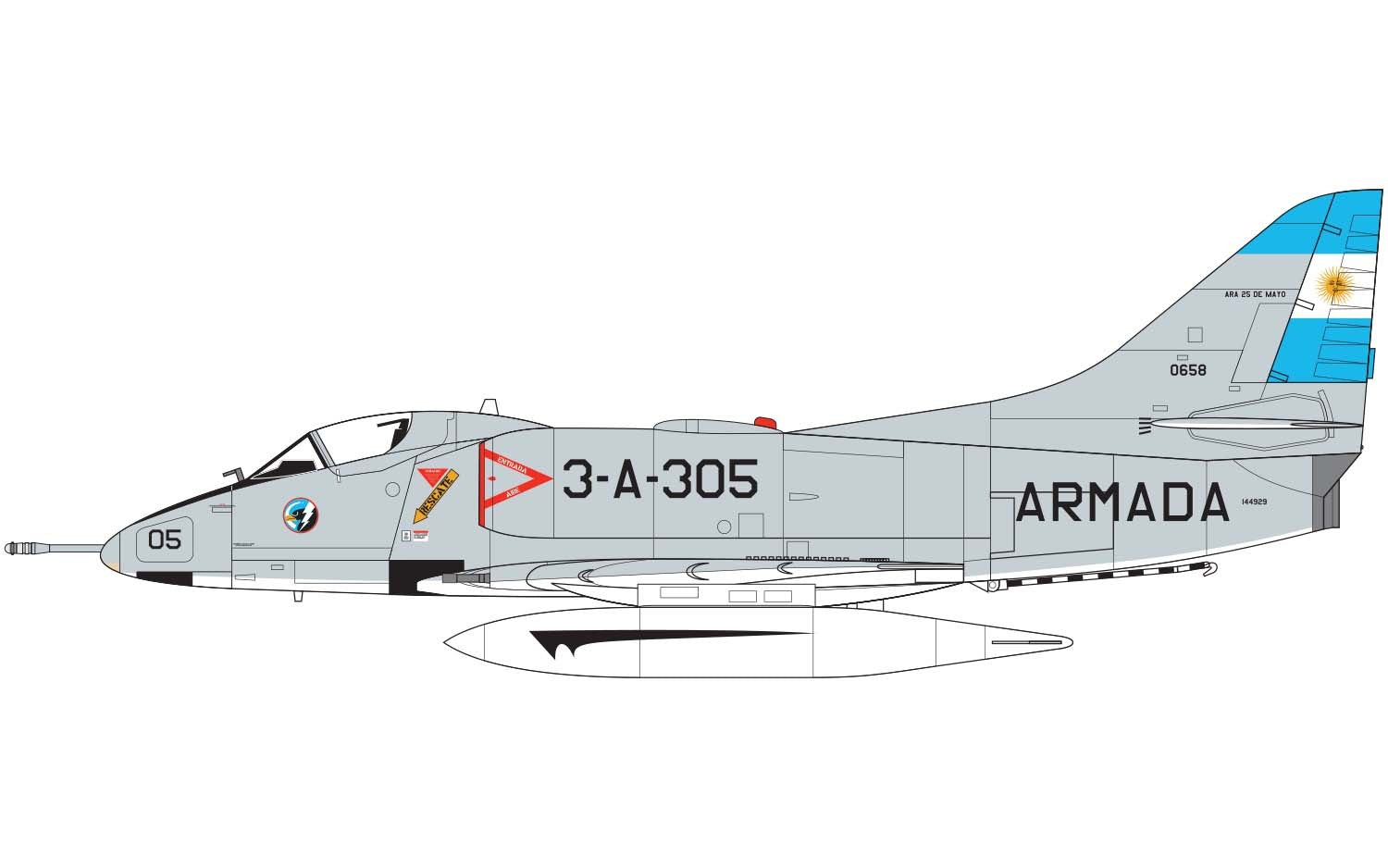 1/72 Douglas A-4B/Q Skyhawk - Hobby Sense