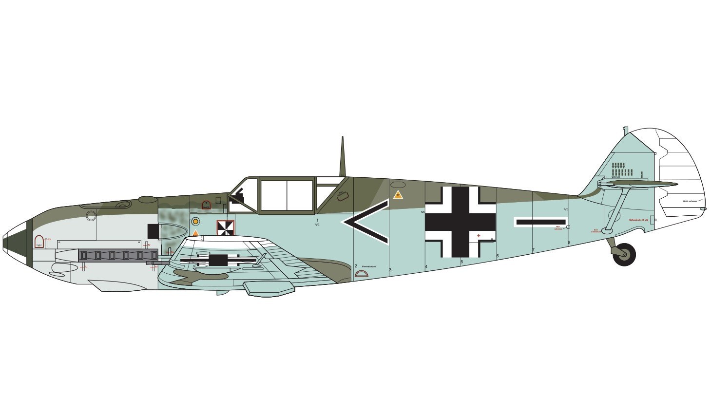 1/48 Messerschmitt Bf109E-3/E-4 - Hobby Sense