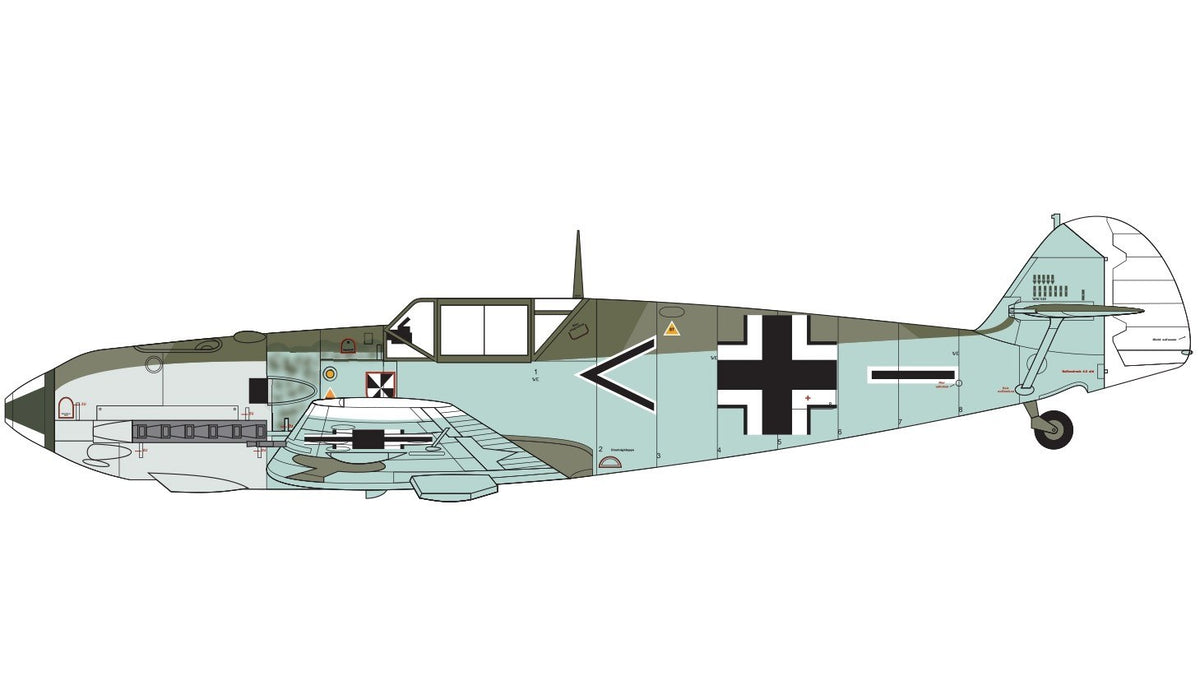 1/48 Messerschmitt Bf109E-3/E-4 - Hobby Sense