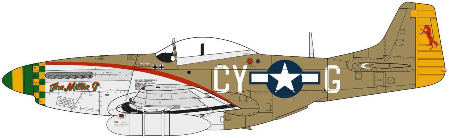 1/48 North American P51D Mustang - Hobby Sense