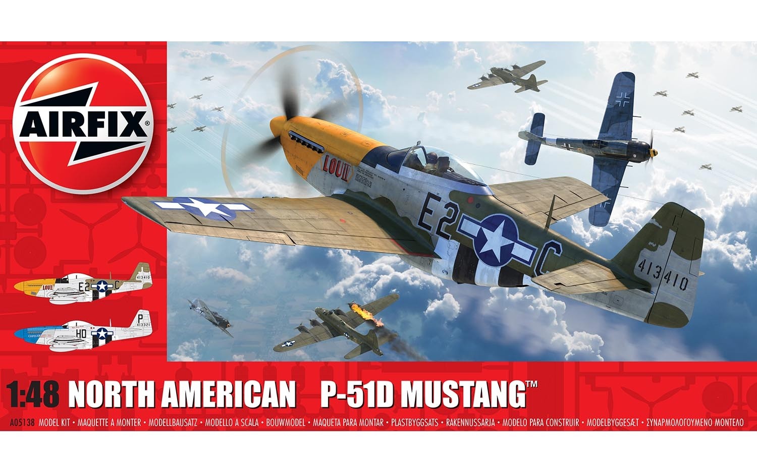 1/48 North American P51D Mustang (Filletless Tails) - Hobby Sense
