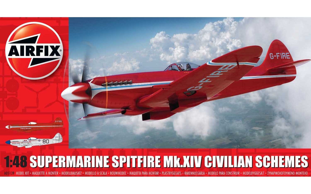 1/48 Supermarine Spitfire MkXIV Civilian Schemes - Hobby Sense
