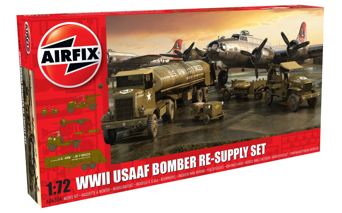1/72 WWII USAAF 8th Air Force Bomber Resupply Set - Hobby Sense