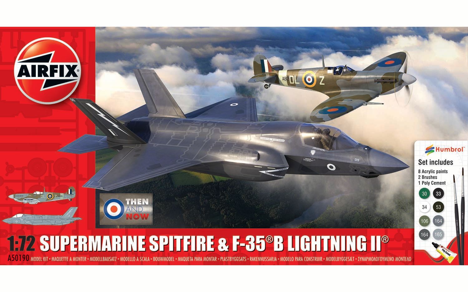 1/72 Supermarine Spitfire & F35B Lightning II, Then and Now - Hobby Sense