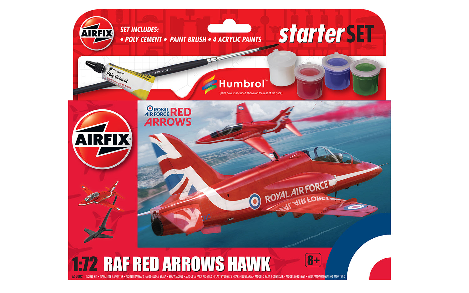 1/72 Red Arrows Hawk, Starter Set - Hobby Sense