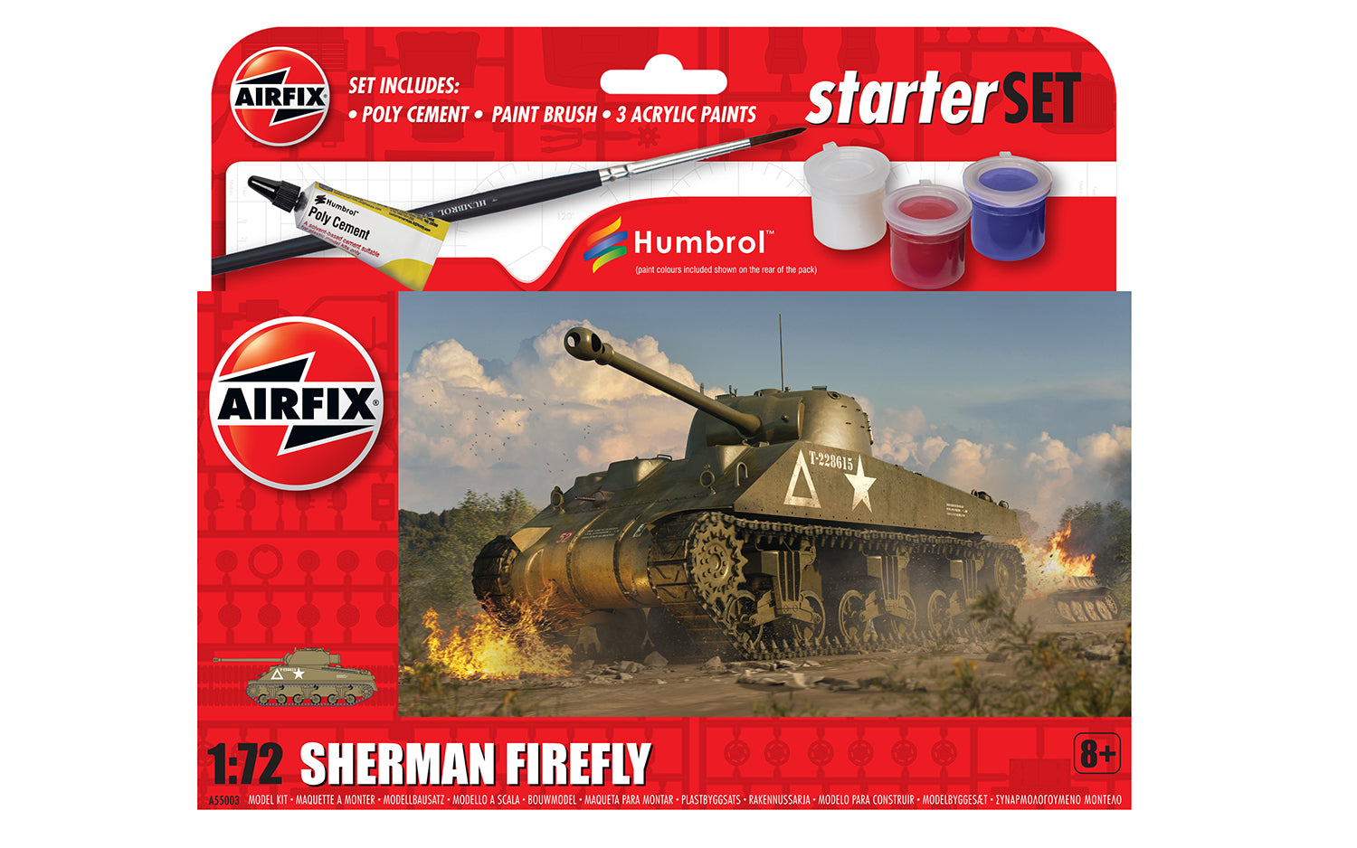 1/72 Sherman Firefly, Starter Set - Hobby Sense