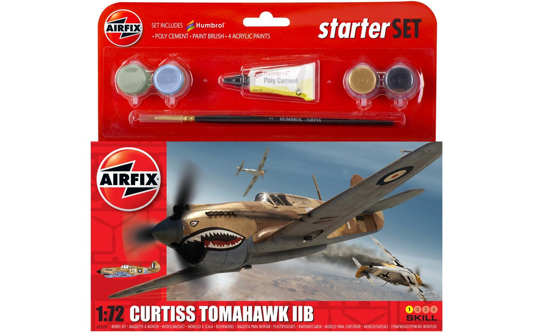 1/72 Curtiss Tomahawk IIB Starter Set - Hobby Sense