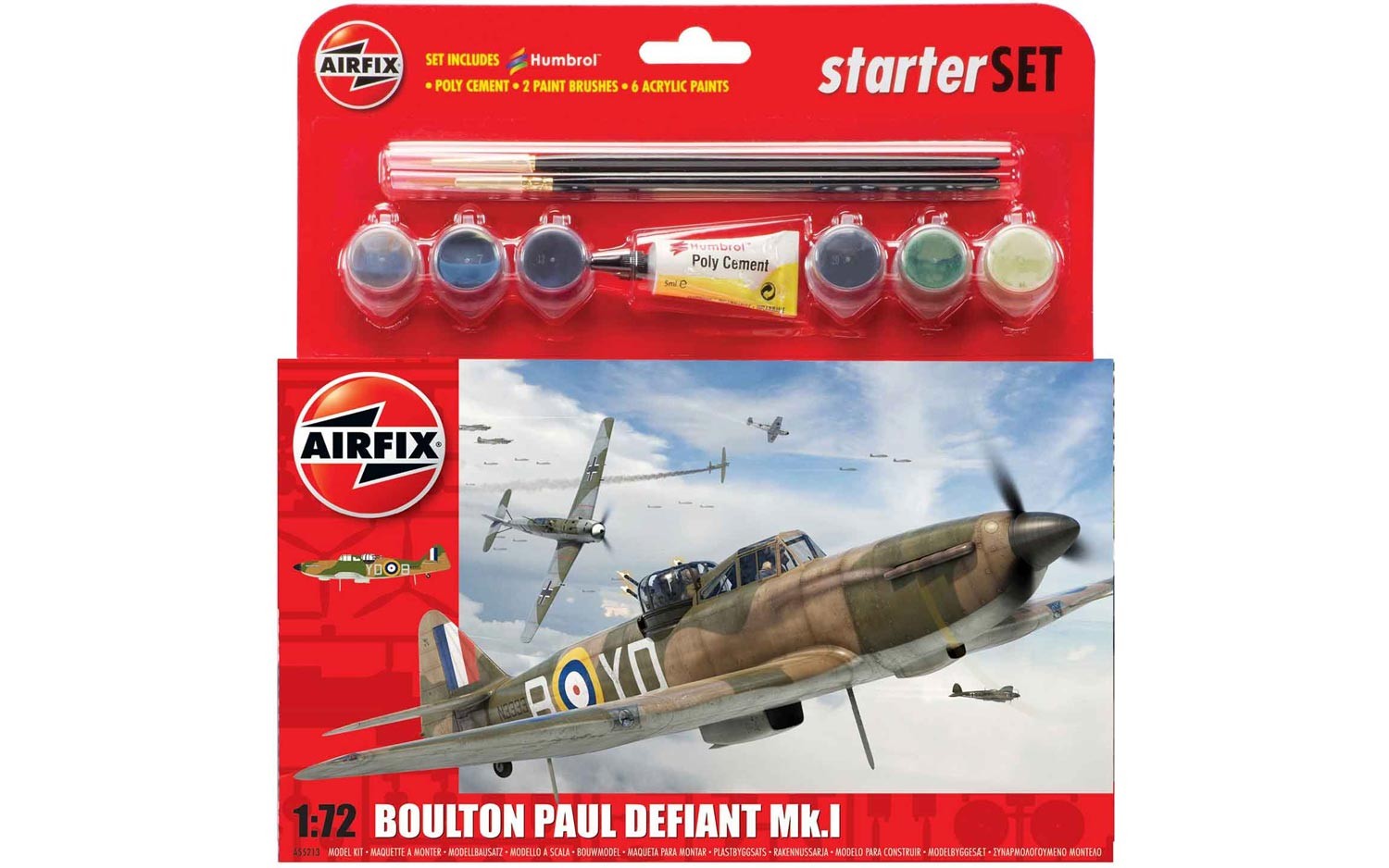 1/72 Boulton Paul Defiant Mk.I (Starter Set) - Hobby Sense