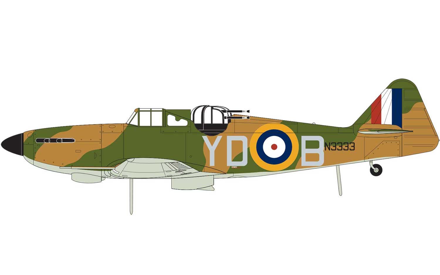 1/72 Boulton Paul Defiant Mk.I (Starter Set) - Hobby Sense