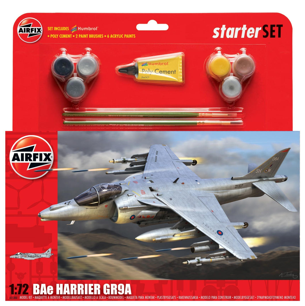 1/72 Bae Harrier GR9A (Starter Set) - Hobby Sense