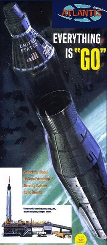 1/110 Atlas Ballistic Missile w/Gantry & Mercury Capsule - Hobby Sense