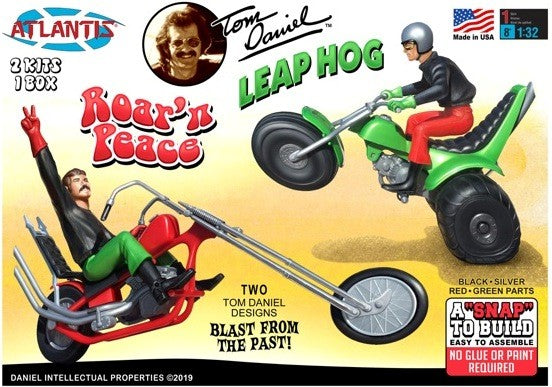 1/32 Tom Daniel's Roar' N Peace Motorcycle & Leap Hog 3-Wheeler (Snap) - Hobby Sense