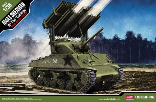 1/35 M4A3 Sherman W/T34 Calliope - Hobby Sense