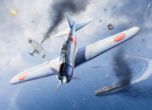 1/48 A6M2b Zero Fighter Model 21 Battle of Midway - Hobby Sense