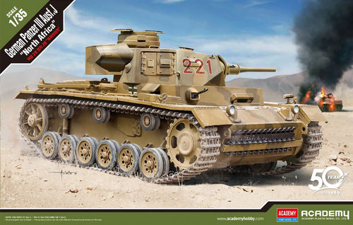 1/35 German Panzer III Ausf.J North Africa - Hobby Sense