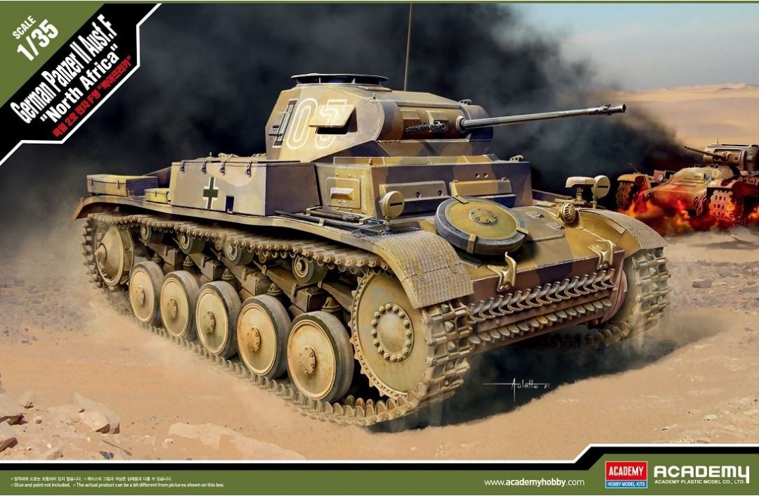 1/35 German Panzer II Ausf.F North Africa - Hobby Sense