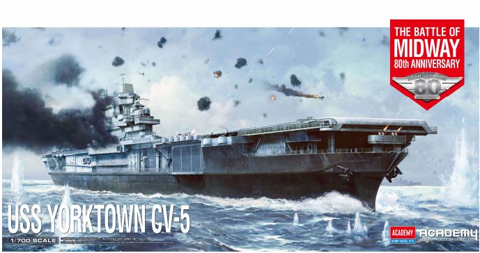 1/700 USS Yorktown CV-5 Battle of Midway - Hobby Sense