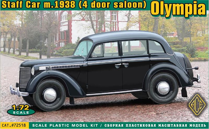 1/72 Olympia (4 door saloon) staff car, model 1938. - Hobby Sense