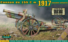 Cannon de 155 C m.1917 (wooden wheels) - Hobby Sense