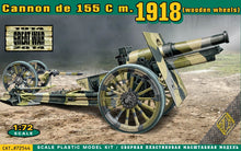 Cannon de 155 C m.1918 (wooden wheels) - Hobby Sense