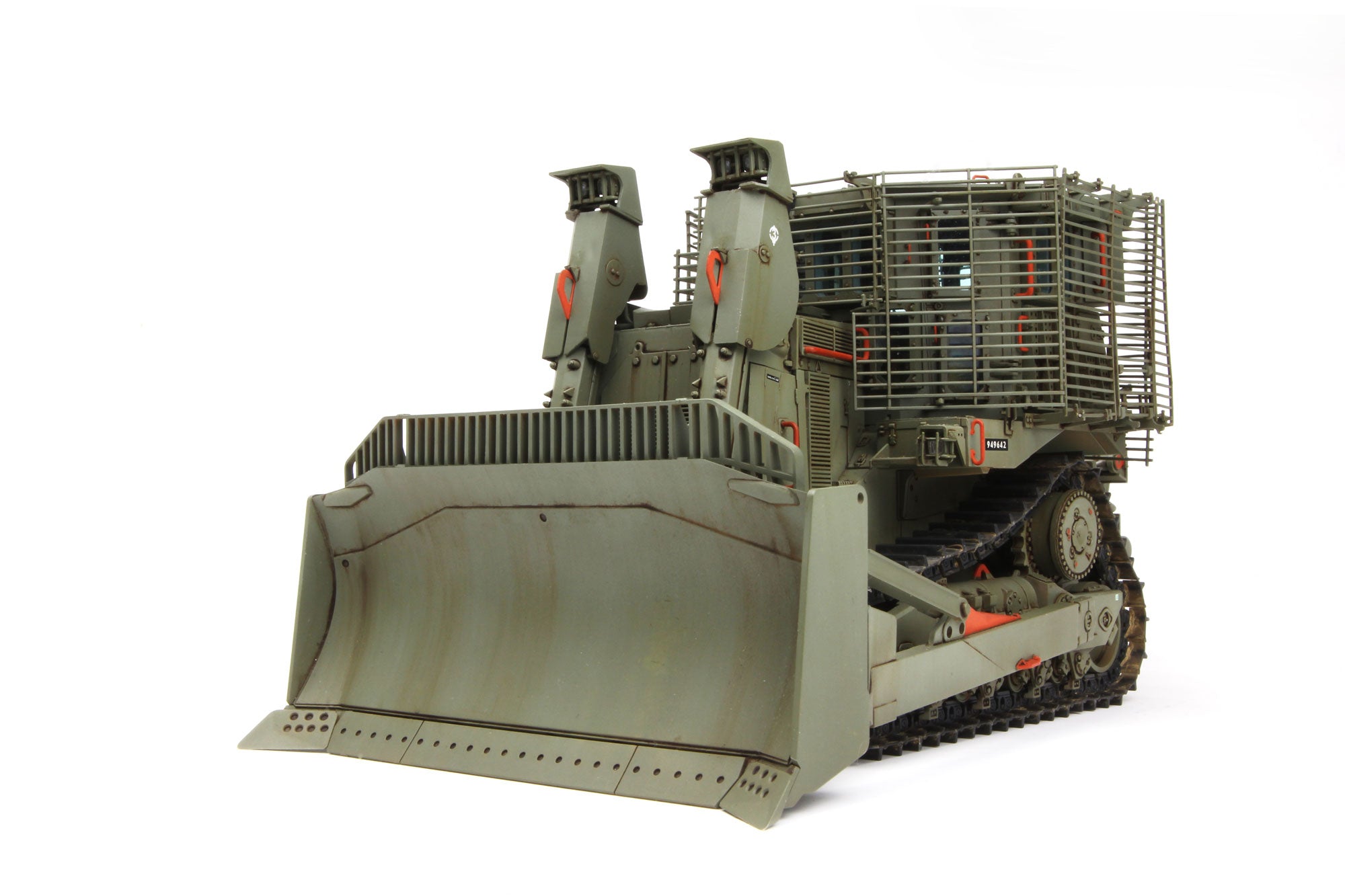 1/35 D9R Armored Bulldozer with Slat Armor - Hobby Sense