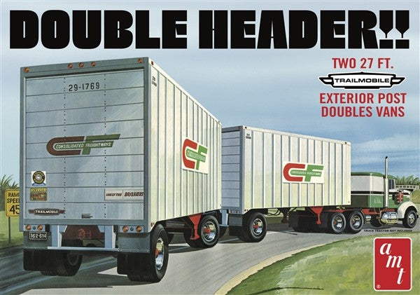 1/25 Double Header Tandem Van Trailers - Hobby Sense